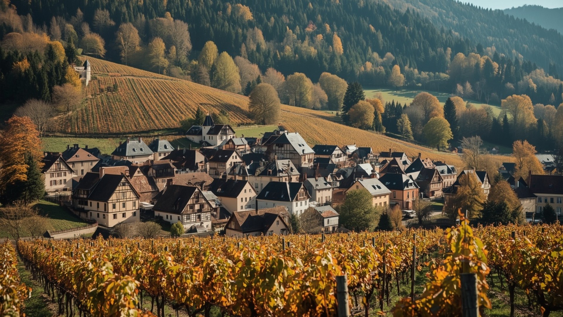 Weinbaugebiet Elsass