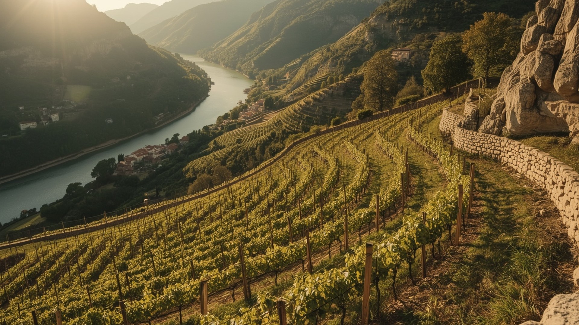 Weinbaugebiet Rhone